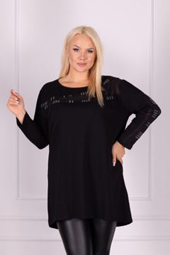 Picture of CURVY GIRL TOP WITH ZIRCONIA STRIPES